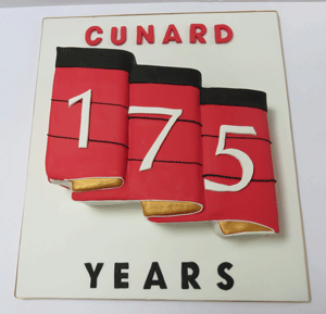 Cunard 175th birthday cake