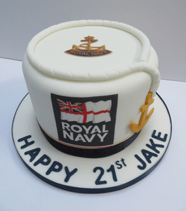 21st Navy Cake
