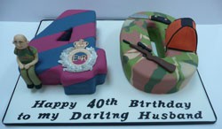 army 40th cake