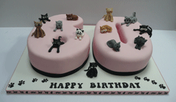 Cats 60th Birthday cake