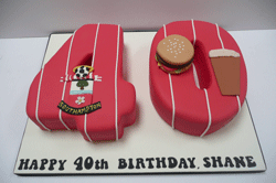 Saints 40th Birthday cake