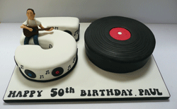 DJ 50th Birthday cake
