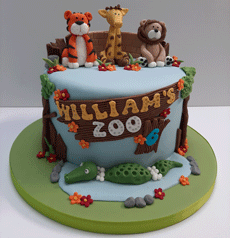 Zoo Animals cake