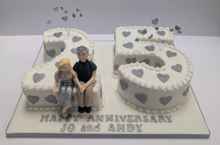 25 year Anniversary Cake Happy couple 25 year anniversary Cake